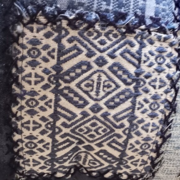 'DEMDACO' NWT 'YOUR JOURNEY' Pillow Indigo mixed media - Picture 9 of 16